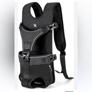 Dog Backpack, Adjustable Dog Carrier Cat Carrier Pouch with Breathable Mesh